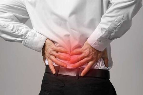 Osteochondrosis in the lumbar area