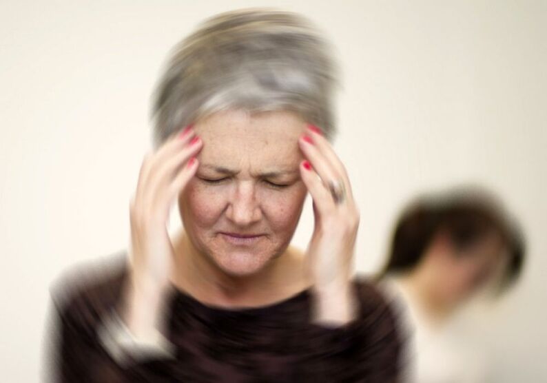 Dizziness to cervical osteocondrosis