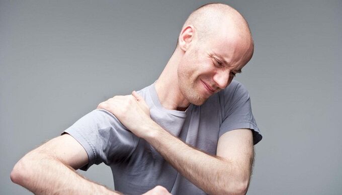 Pain in the shoulders with osteocondrosis
